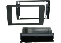 Panel de radio 2 DIN con compartimento portaobjetos Audi PRO A3 (8P / 8PA) negro