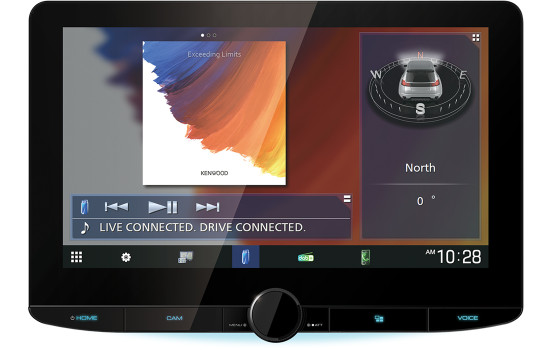 Kenwood DMX5623DABS - Pantalla flotante HD de 10" - CarPlay inalámbrico + Android Auto (incluye antena DAB), Imagen 8