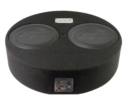 SUBCHASIS ACTIVO R-SERIES EVO Caja cerrada redonda de 14 litros, 2x R 10 FLAT EVO 2 + M-400.1 MD