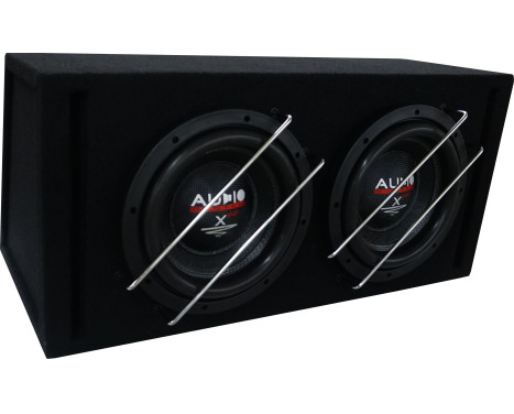 Subwoofer Boom Box de carrera larga serie X--ion, caja abierta de 2 x 30 litros con 2 x X10, 2 x 1000/600 vatios
