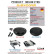 Subwoofer de rueda de repuesto de 28 cm en carcasa de aluminio con amplificador mono interno + kit de montaje SW11, Miniatura 8