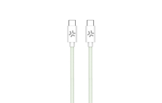 Celly USB-C > Cable USB-C trenzado de algodón 1,5 metros Verde