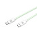 Celly USB-C > Cable USB-C trenzado de algodón 1,5 metros Verde, Miniatura 3