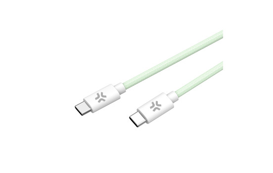 Celly USB-C > Cable USB-C trenzado de algodón 1,5 metros Verde, Imagen 3