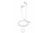 Auriculares estéreo Celly de 3,5 mm, color blanco
