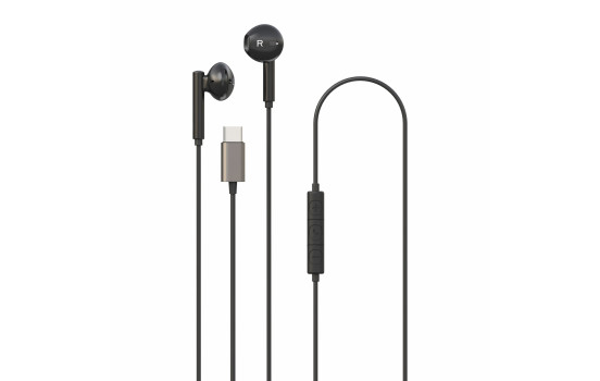 Auriculares estéreo Celly USB-C negros, Imagen 3