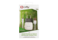 Cargador doméstico Celly 2,4 A Micro-USB