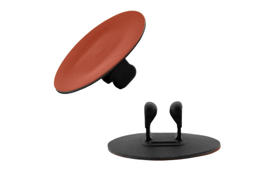 Clip de plástico autoadhesivo recto (S363), Imagen 2