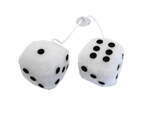 Espejo decoración dados blanco