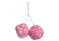 Espejo decoración dados rosa