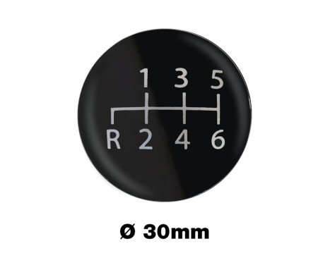 Adhesivo para pomo de cambio de marchas Simoni Racing de 6 velocidades