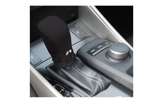 Cubierta de pomo de cambio Simoni Racing - Negra + logotipo SR, Imagen 2