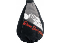 Funda de cambio de marchas Simoni Racing Sport Action de microfibra negra/gris