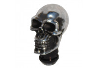 Pomo de cambio de marchas Simoni Racing con forma de calavera - Cromo + Ojos negros