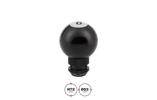 Pomo de cambio de marchas Simoni Racing de 8 bolas, negro