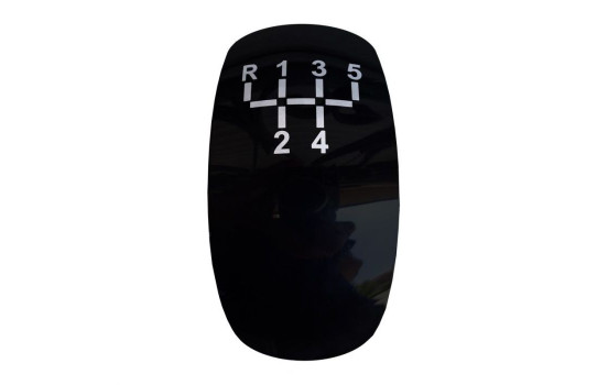 Pomo de cambio Simoni Racing de aluminio y cuero negro + 3 patrones de cambio, Imagen 3