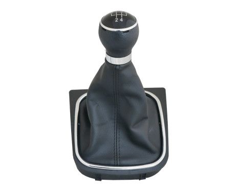Pomo de cambio Simoni Racing OEM para Volkswagen Golf VI/Jetta - Cuero negro + 2 patrones de cambio
