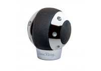 Pomo de cambio Simoni Racing SPR - Cuero negro + Cromo