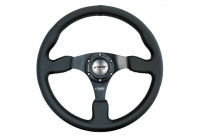 Volante deportivo Simoni Racing Defender 350 mm - Cuero ecológico negro