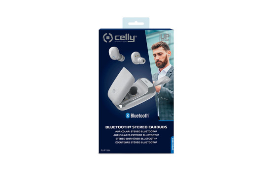 Auriculares Bluetooth Celly Flip1 blancos