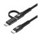 Cable USB-C 2 en 1 Celly > Cable USB-C + Lightning, Miniatura 2