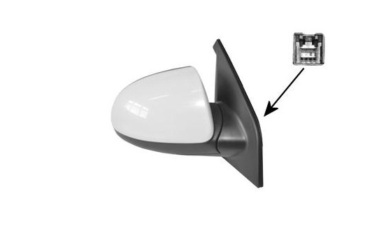 Backspegel HÖGER FULL Primer/ELEKTRISK/UPPVÄRMD 8313808 Hagus