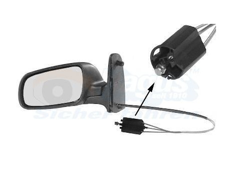 Backspegel HÖGER HELT SVART från '98 5878804 Hagus, bild 2