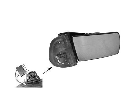Ofullständig ytterspegel MERCEDES W210/140 3031854 Hagus