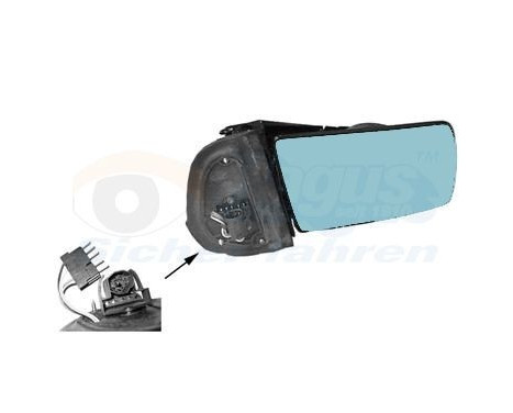 Ofullständig ytterspegel MERCEDES W210/140 3031854 Hagus, bild 2