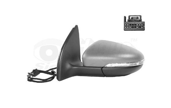 Vänster elektrisk ytterbackspegel Primer, Uppvärmd, Asf. 6-polig 5863817 Hagus, bild 2