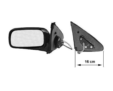 Vänster elektrisk ytterspegel 4/5 dörrar 3317815 Hagus