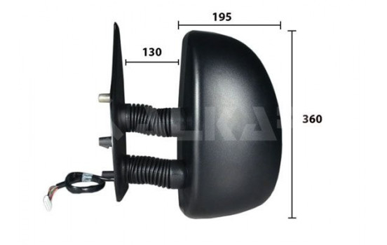 Vänster ytterspegel komplett 9239921 Alkar