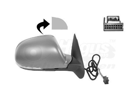 Ytterbackspegel höger elektrisk Primer, Uppvärmd 6-polig 7623808 Hagus, bild 2