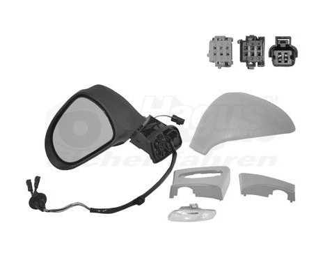 Ytterbackspegel vänster elektrisk Primer, Uppvärmd 4042817 Hagus, bild 2