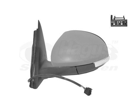 Ytterbackspegel vänster elektrisk Primer, Uppvärmd 7-polig 7606807 Hagus, bild 2