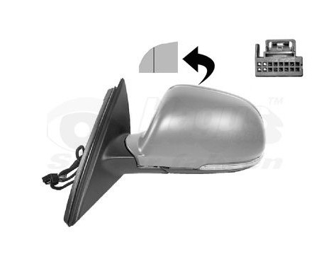 Ytterbackspegel vänster elektrisk Primer, Uppvärmd 9-polig 7636817 Hagus, bild 2