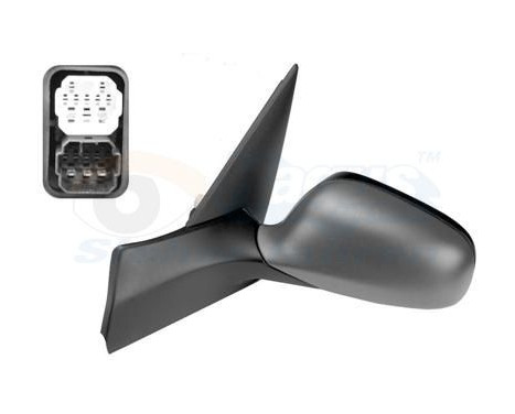 Ytterbackspegel vänster elektrisk uppvärmd, asfärisk, grundfärgad 4730807 Hagus, bild 2