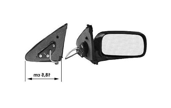 Ytterspegel höger elektrisk 3-dörrars 3317806 Hagus
