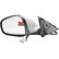 Ytterspegel VÄNSTER Elektriskt justerbar + Temperatursensor 0160807 Hagus