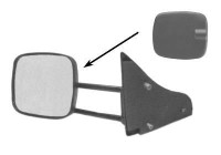 Ytterspegel VÄNSTER KOMPLETT -9/95 KOMBO MED ARM 3788801 Hagus