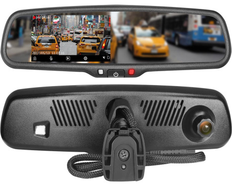 4,3 tums spegelmonitor inkl Full HD dashcam + DVR funktion, bild 4