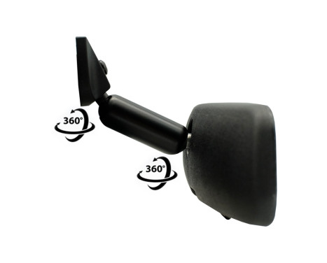Simoni Racing Backspegel 8'' - Svart - inkl. monteringsbas, bild 2