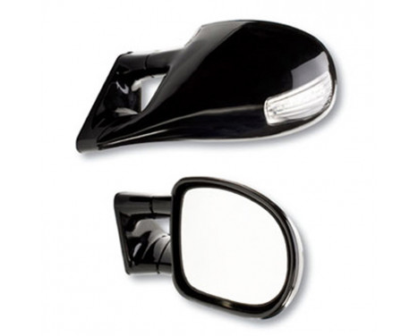 Vit Hooker Universella sportspeglar M3 look manuellt Vit Hooker Universella sportspeglar M3 look manuellt
