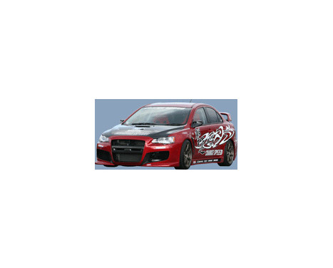 Charge hastighet Främre stötfångare Mitsubishi Lancer Evo X CZ4A (FRP), miniatyr 3 Charge hastighet Främre stötfångare Mitsubishi Lancer Evo X CZ4A (FRP), miniatyr 3