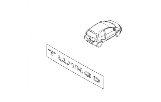 Renault Twingo emblem (klistermärke)