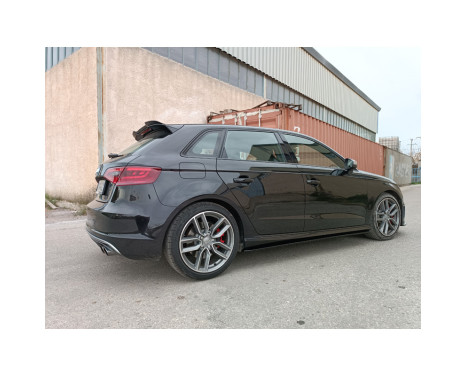 Set med sidokjolar lämpliga för Audi A3 (8V) S-Line/S3 Sportback 2012-2020 (ABS Glossy black), bild 2