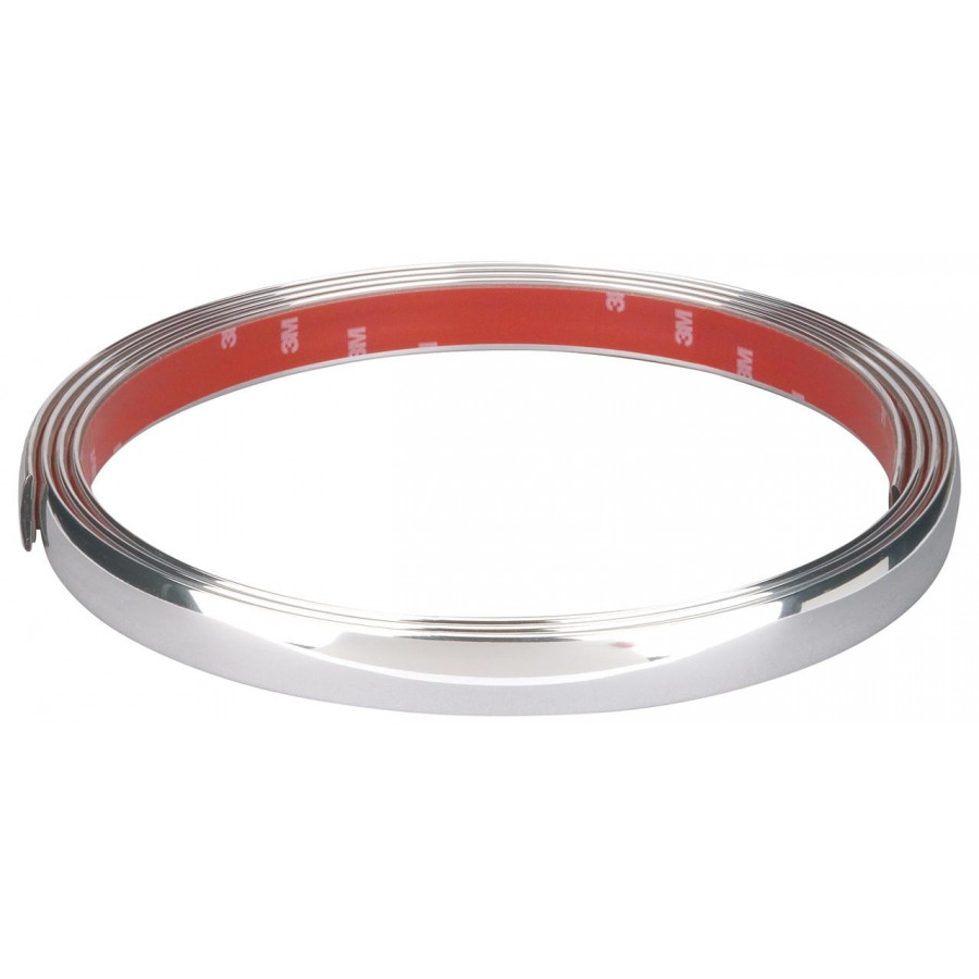 Chrome trim Flat 21mm x 2.45mtr