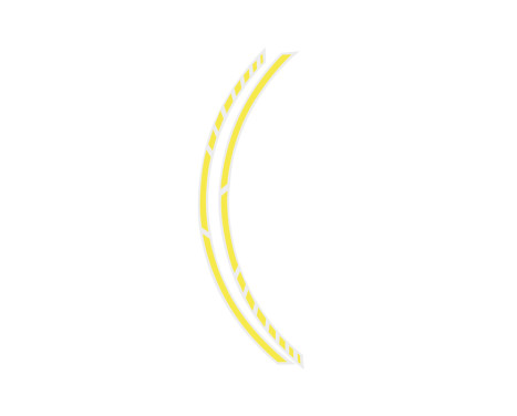 Foliatec PIN-Striping 'Racing' för fälgar Neon-Yellow - Bredd = 7mm: 14x 41cm