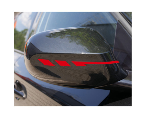 Foliatec PIN-Striping för spegelkåpor röd - Bredd = 1,3 cm: 2x 35,5 cm