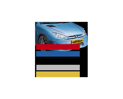 Universal lim striping Car Stripe Cool200 - Svart - 6,5 mm x 975cm, bild 2